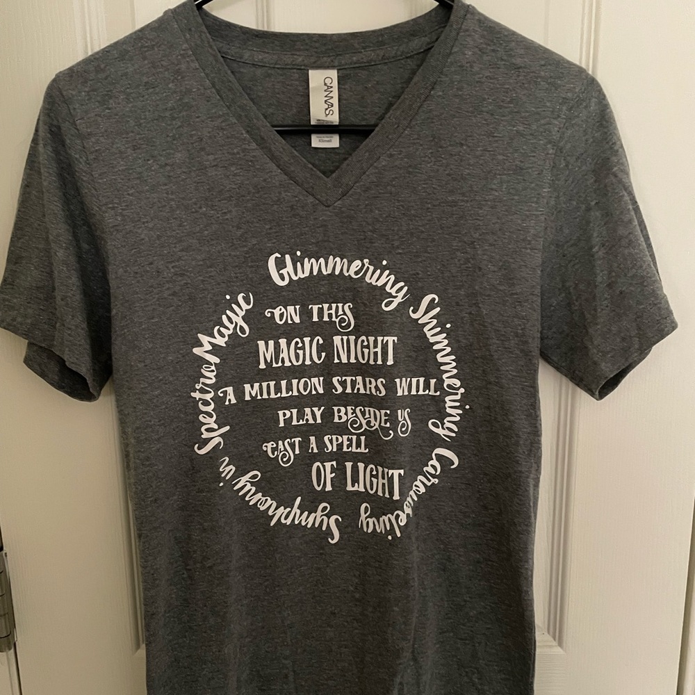 Disney Small Shop Spectromagic Inspired Gray T-shirt Size Small